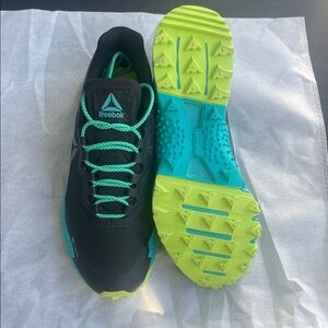 Reebok Black and Lime Athletic Shoes